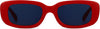 Josie Red Plastic Sunglasses from ANRRI, front view