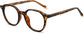 Joyce Geometric Tortoise Eyeglasses from ANRRI, angle view