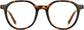 Joyce Geometric Tortoise Eyeglasses from ANRRI, front view