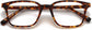 Judah Square Tortoise Eyeglasses from ANRRI, closed view