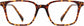 Judah Square Tortoise Eyeglasses from ANRRI, front view