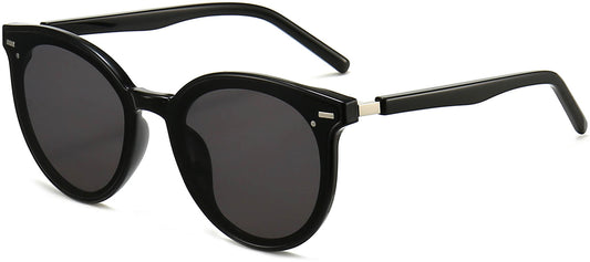 Julian Black Stainless steel Sunglasses from ANRRI, angle view