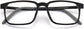 Kaison Square Black Eyeglasses from ANRRI, closed view
