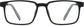Kaison Square Black Eyeglasses from ANRRI, front view