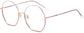 Kamila Round Red Eyeglasses from ANRRI, angle view