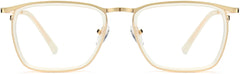 Kamiyah Square Clear Eyeglasses from ANRRI, Front View