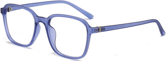 Kamryn Square Blue Eyeglasses from ANRRI, angle view