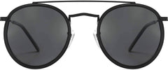 Karter Black Plastic Sunglasses from ANRRI, front view