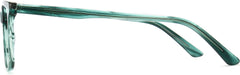 Kassidy Square Green Eyeglasses from ANRRI, side view