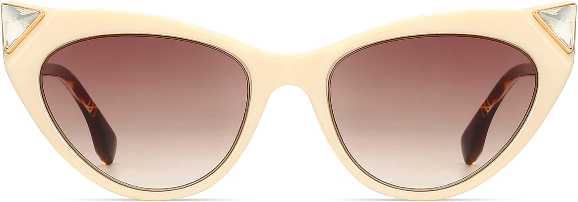 Katies White Plastic Sunglasses from ANRRI