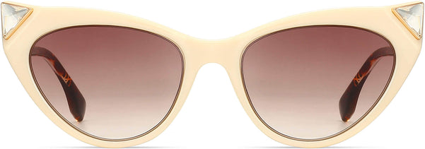 Katies White Plastic Sunglasses from ANRRI