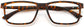 Kayla Rectangle Tortoise Eyeglasses from ANRRI, closed view