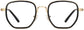 Keira Geometric Black Eyeglasses from ANRRI, front view