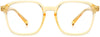 Kendra Square Yellow Eyeglasses from ANRRI, front view