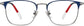 Kenzo Square Blue Eyeglasses from ANRRI, front view