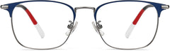 Kenzo Square Blue Eyeglasses from ANRRI, front view