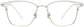 Khari Browline Clear Eyeglasses from ANRRI, front view