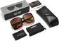 Khloe Black Plastic Sunglasses with Accessories from ANRRI