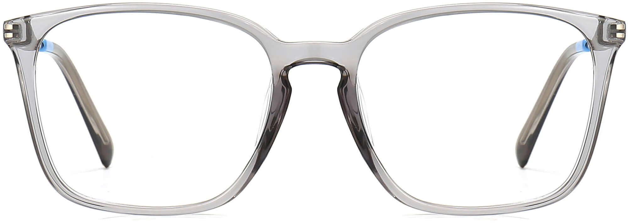 Kieran Square Gray Eyeglasses from ANRRI, front view