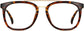 Kimberley Square Tortoise Eyeglasses from ANRRI, front view