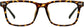 King Square Tortoise Eyeglasses from ANRRI, front view