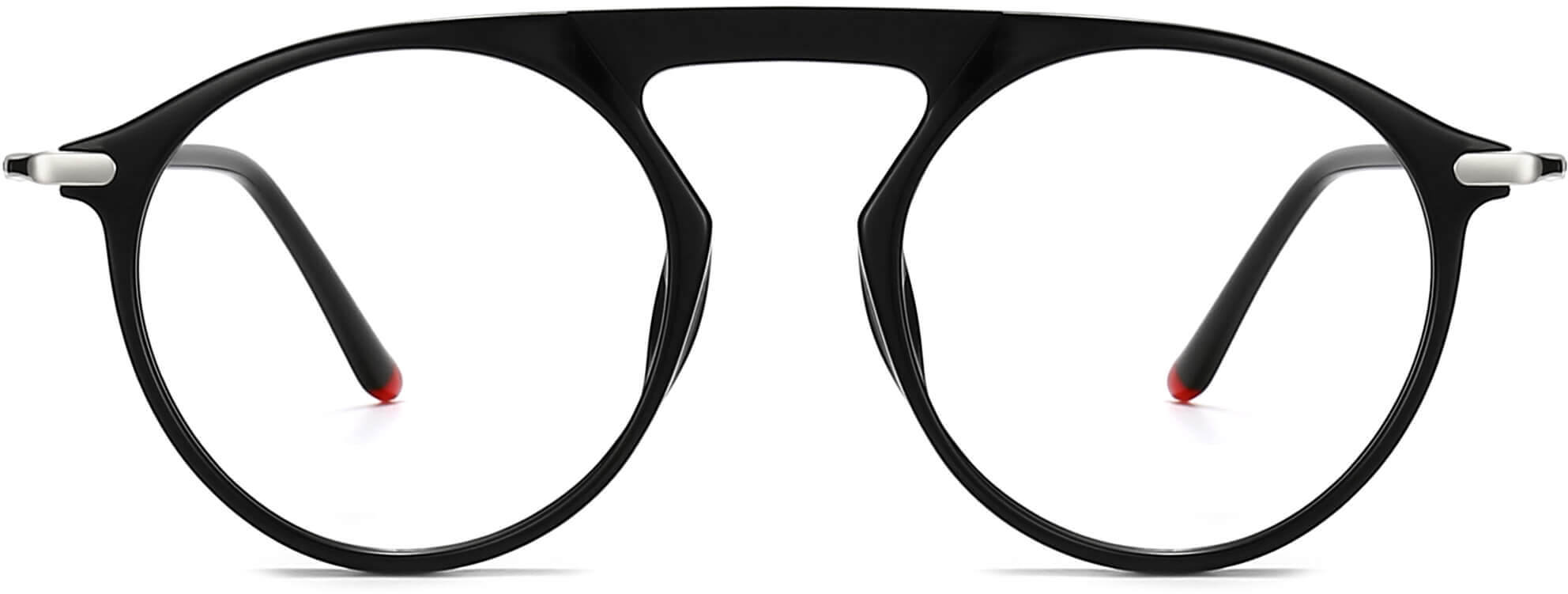 Kinley Round Black Eyeglasses from ANRRI