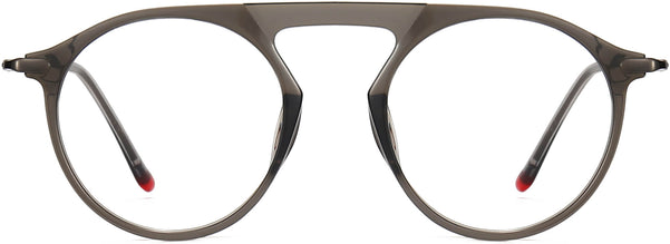 Kinley Round Gray Eyeglasses from ANRRI