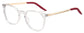 Kinslee Round Clear Eyeglasses from ANRRI, angle view