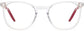 Kinslee Round Clear Eyeglasses from ANRRI, front view