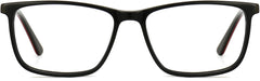 Koda Square Black Eyeglasses from ANRRI, front view