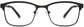 Krew Square Black Eyeglasses from ANRRI, front view