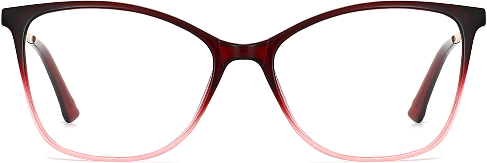 Kristen Cateye Red Eyeglasses from ANRRI, front view