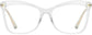 Kyla Cateye Clear Eyeglasses from ANRRI, front view