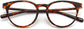 Kylee Round Tortoise Eyeglasses from ANRRI, closed view