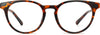 Kylee Round Tortoise Eyeglasses from ANRRI, front view