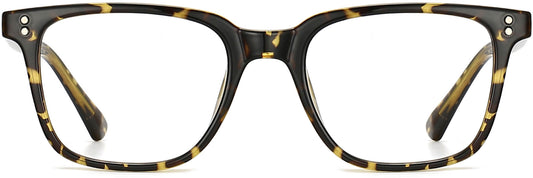 Kyson Square Tortoise Eyeglasses from ANRRI, front view