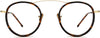 Lacey Round Tortoise Eyeglasses from ANRRI, front view