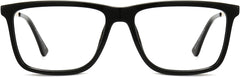 Landyn Square Black Eyeglasses from ANRRI, front view