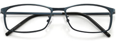 Lawson Rectangle Blue Eyeglasses from ANRRI