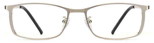 Lawson Rectangle Silver Eyeglasses from ANRRI