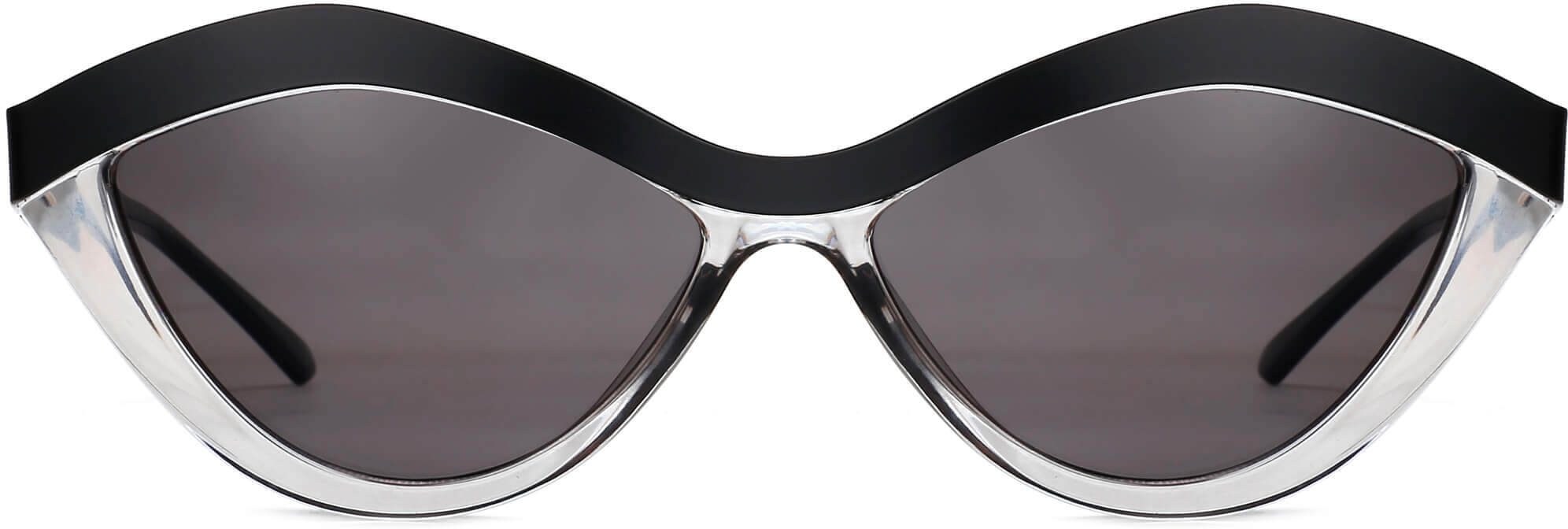 Layla Black Clear Plastic Sunglasses from ANRRI