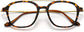 Layne Round Tortoise Eyeglasses from ANRRI, closed view