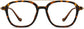 Layne Round Tortoise Eyeglasses from ANRRI, front view