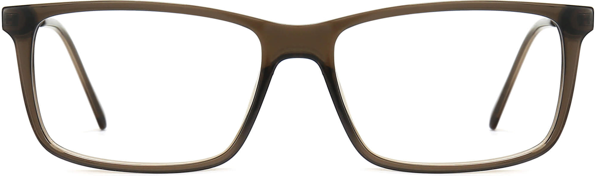 Layton Rectangle Gray Eyeglasses from ANRRI, front view