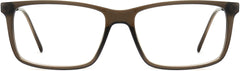 Layton Rectangle Gray Eyeglasses from ANRRI, front view