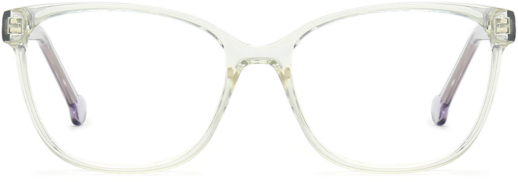 Legacy Cateye Clear Eyeglasses from ANRRI, front view