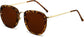 Legend Tortoise Plastic Sunglasses from ANRRI, angle view