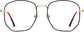 Leighton Geometric Black Eyeglasses from ANRRI, front view