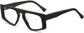 Leilany Geometric Black Eyeglasses from ANRRI, angle view