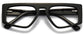 Leilany Geometric Black Eyeglasses from ANRRI, closed view